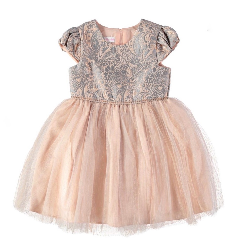 Bonnie Jean Jacquard Sparkle Dress